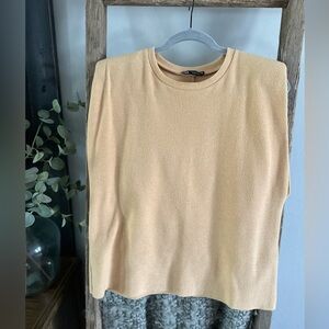 Women's Tan Muscle Top